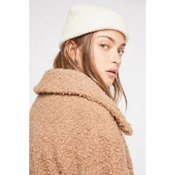 🌟  FREE PEOPLE SO SOFT COZY TEDDY PEACOAT NWT 🌟 - Picture 9 of 14